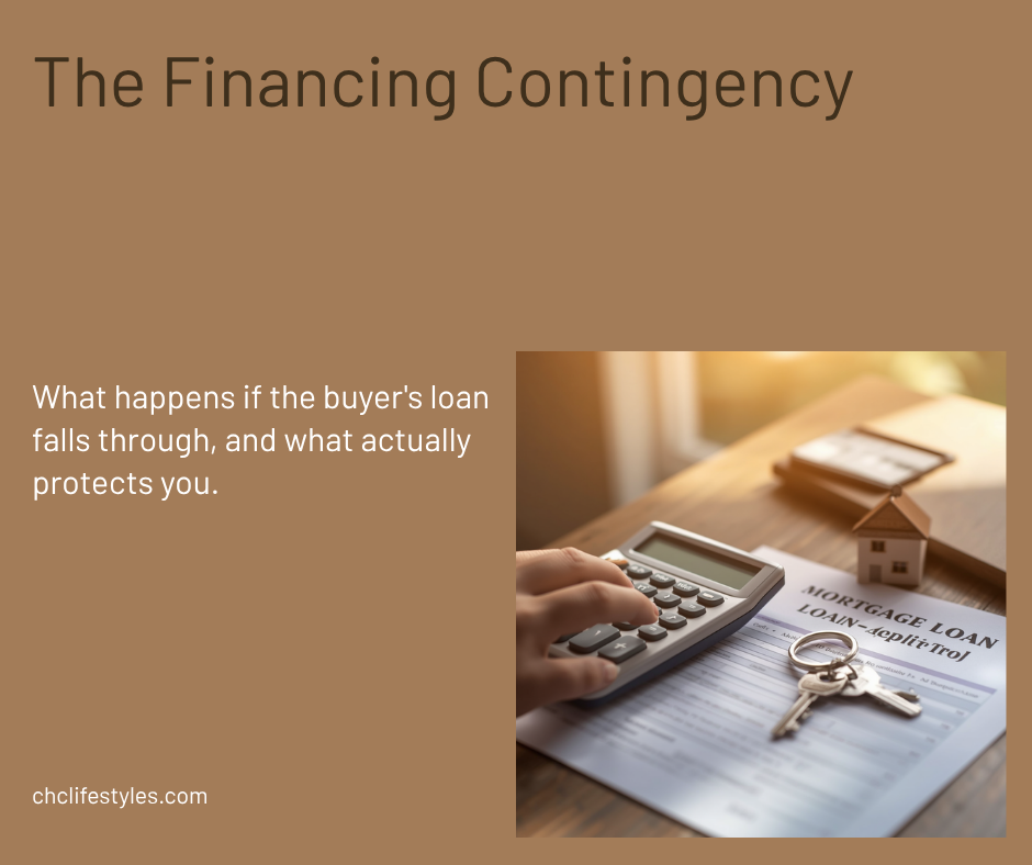 Virginia real estate contract document illustrating the financing contingency and loan commitment deadline